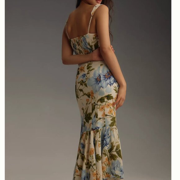 NWT Reformation Irisa Dress Sz4 Botanist - Picture 2 of 10